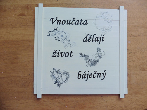 Cedulka, tabulka, deska - citáty - dekorace — foto 1