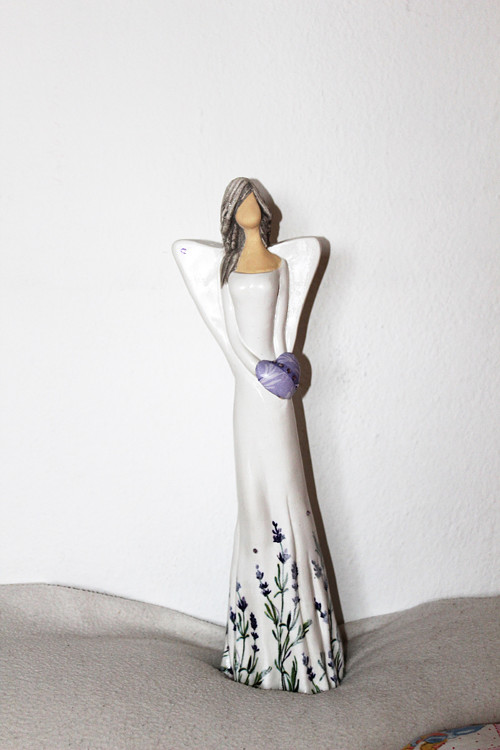 Anděl 36 cm - Levandulka — foto 1