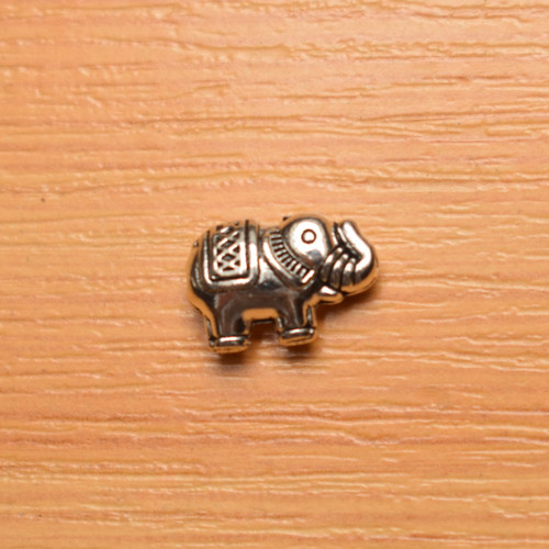 Slon - starostříbro - 12x8mm — foto 1
