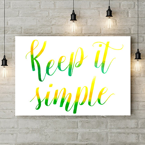 Keep It Simple (A4)