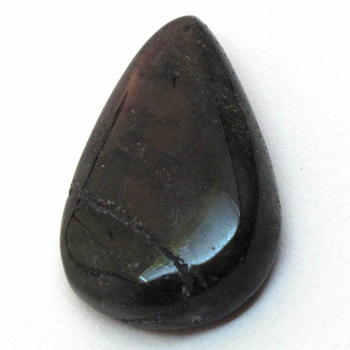 Kabošon medový dendritický achát kapka 21mm