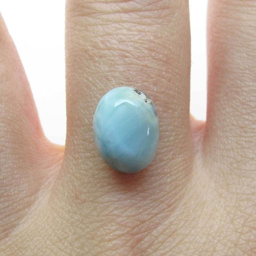 Kabošon larimar ovál 10,3mm — foto 1