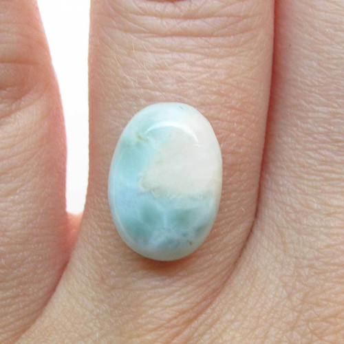 Kabošon larimar ovál 13,9mm — foto 1