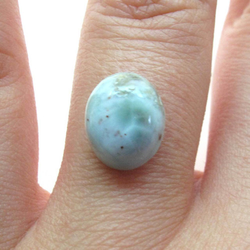 Kabošon larimar ovál 11,0mm — foto 1