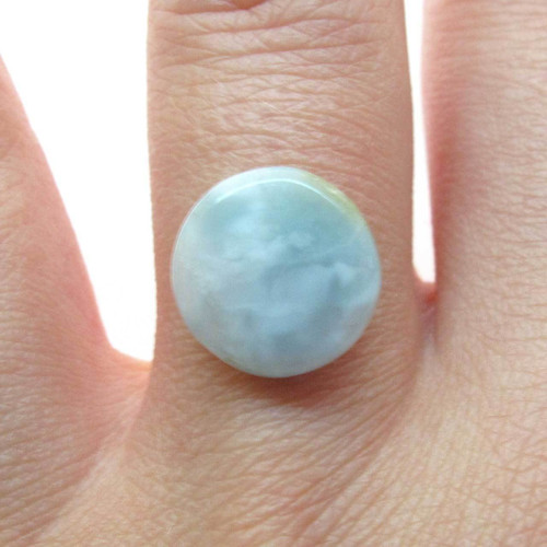 Kabošon larimar kruh 12,0mm REZERVACE — foto 1