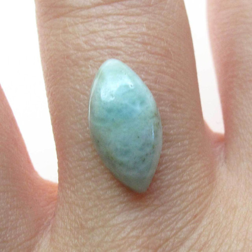 Kabošon larimar slza 14,0mm — foto 1
