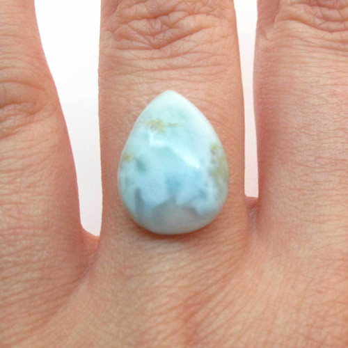 Kabošon larimar kapka 16,0mm — foto 1