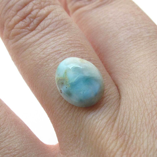 Kabošon larimar ovál 11,1mm — foto 1