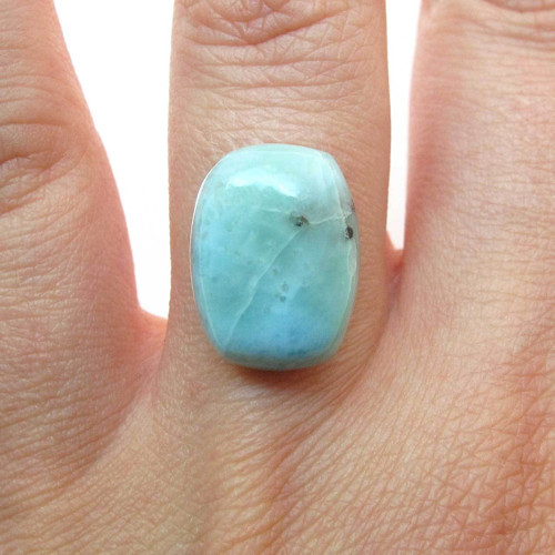 Kabošon larimar obdélník 16,4mm — foto 1