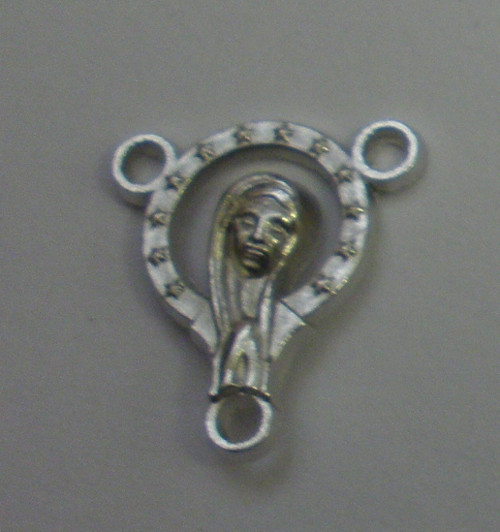 Madonka 14x16 mm, platina, 3 ks (Mad_1)