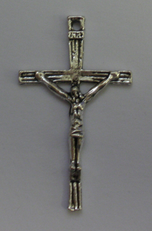 Křížek 24x42 mm, starostříbro, 2 ks (Kr_5)