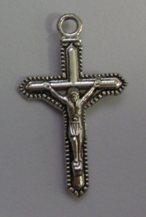 Křížek 21x36 mm, starostříbro, 2 ks (Kr_6)