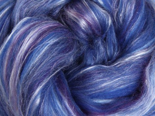 Česanec Merino s hedvábím - Damson 25 g — foto 1
