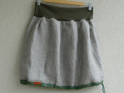Linen Strip Green