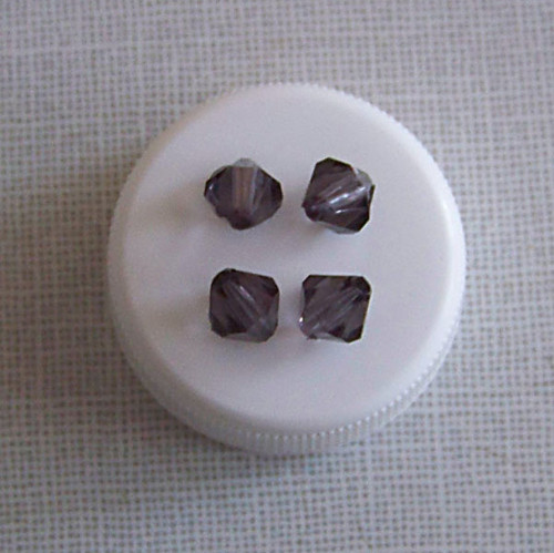 Korálky jehlany/ akryl/ černé/ 8mm/ 30ks