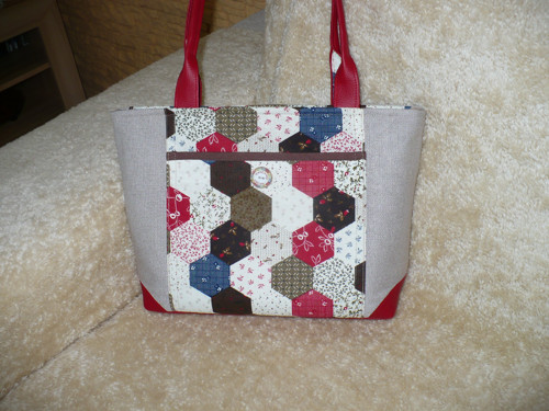 Patchwork kabelka -falešný — foto 1