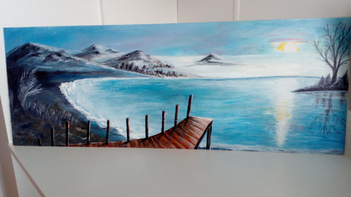 Panorama obraz Akryl ''Misty mountain Molo ''