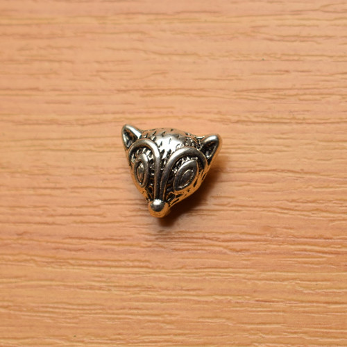 Liška - starostříbro - 13x10mm