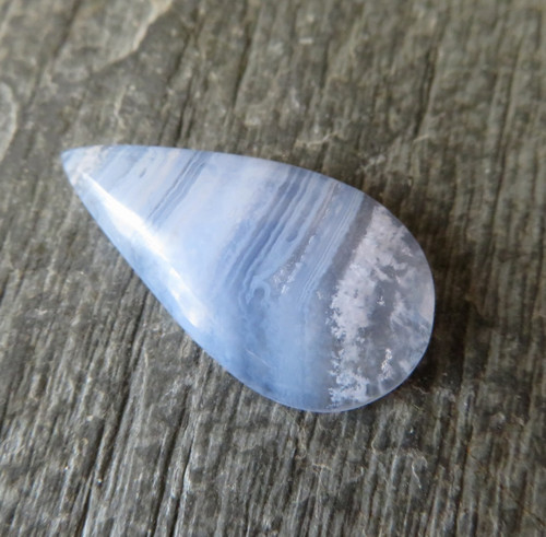 Modrý chalcedon Namibie, kabošon č. B5 — foto 1
