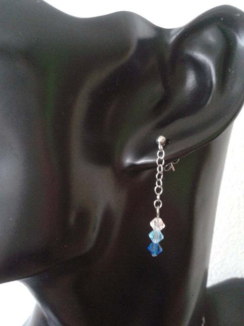 Náušnice Nebe - Swarovski - chirurgická ocel