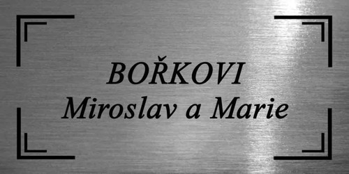 Jmenovka na dveře 12x6 — foto 1