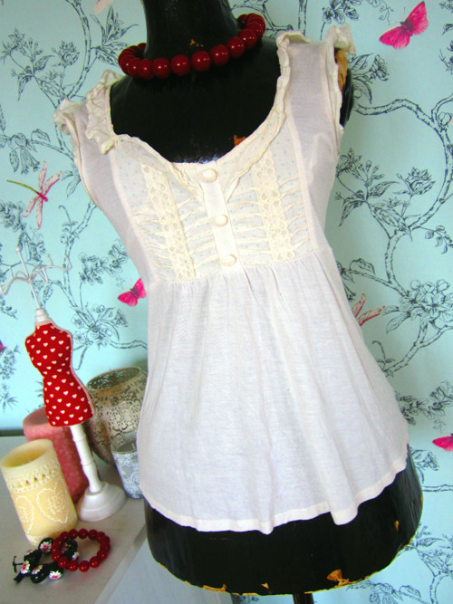 Top ecru romantic — foto 1