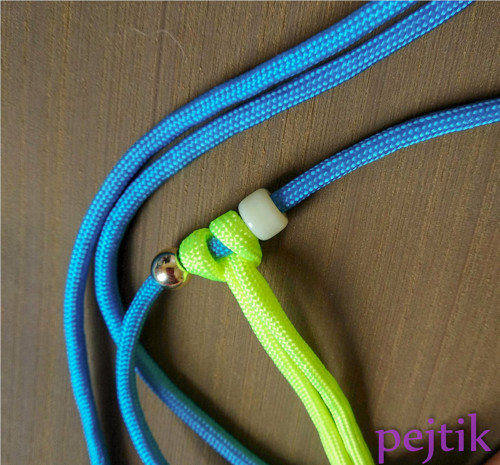 Paracord k dětským botám MODRÝ a ŽLUTÝ