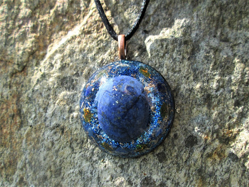 Org. šperk ,, Hvězdné oblohy " s lapis - lazuli — foto 1