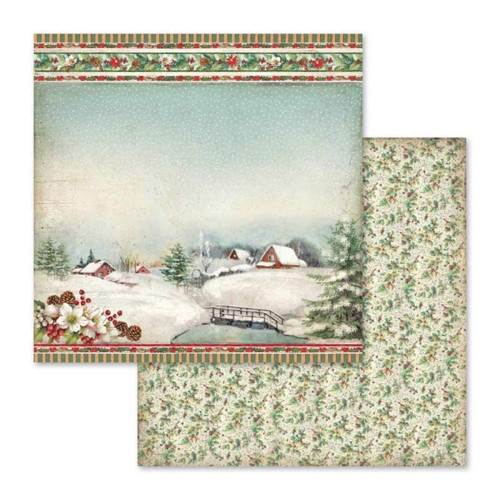 Oboustranný papír Stamperia, 30 x 30 cm ,190 g/m2