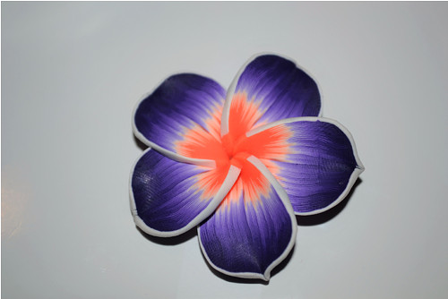 0092 fimo květ fialová 4 cm