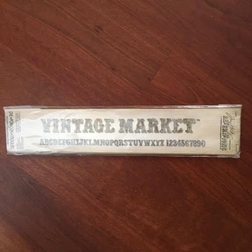 Vyřezávací šablona (1ks) abeceda Vintage