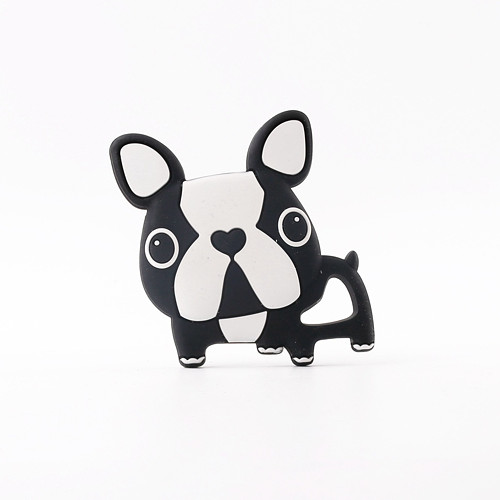 Kousátko silikonové BULDOK 80mm (1ks) - black