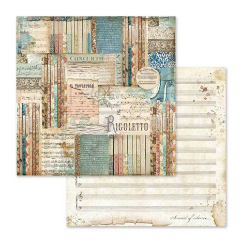 Oboustranný papír Stamperia, 30 x 30 cm ,190 g/m2