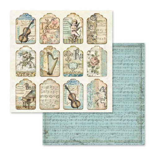 Oboustranný papír Stamperia, 30 x 30 cm ,190 g/m2