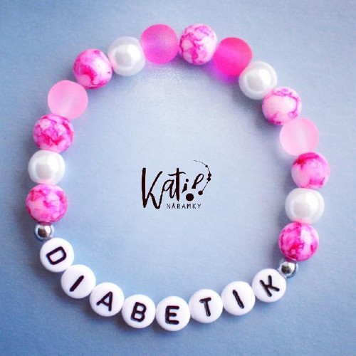 Náramek Diabetik pink — foto 1