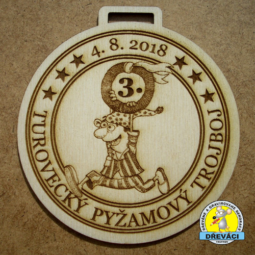 Medaile "Turovecký Pyžamový Trojboj 2018"