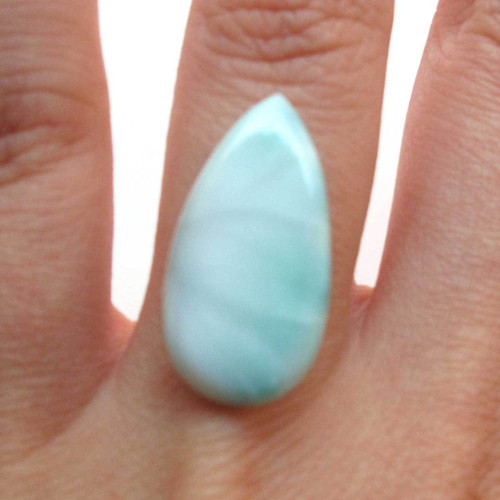 Kabošon larimar kapka 24,0mm REZERVACE — foto 1