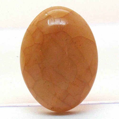 Kabošon žlutý dračí achát ovál 20mm