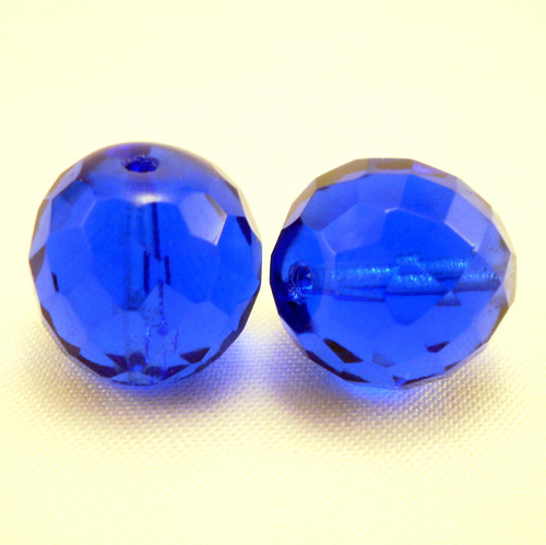 4ks České broušené ohňovky 14mm Sapphire