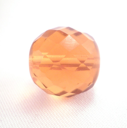 2ks České broušené ohňovky 16mm Honey Topaz