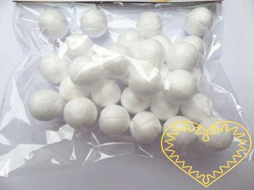 Polystyrenové kuličky Ø 2 cm - 30 ks