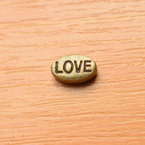 Love - starobronz - 6x10x4mm — foto 1