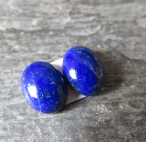 Lapis lazuli,pár 9x7mm, pár č.2 — foto 1