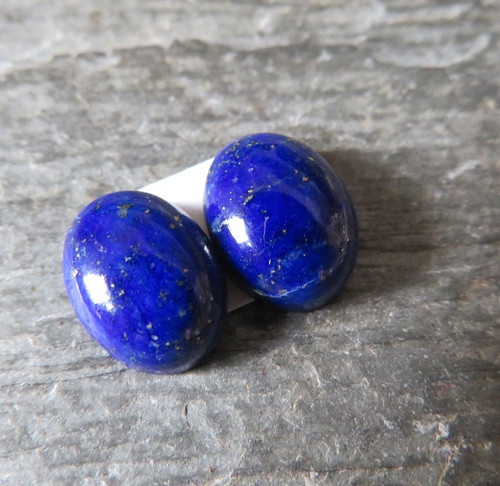 Lapis lazuli,pár 9x7mm, pár č.3 — foto 1