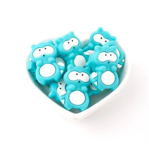 Silikonový MÝVAL 20x30mm (1ks) - turquoise