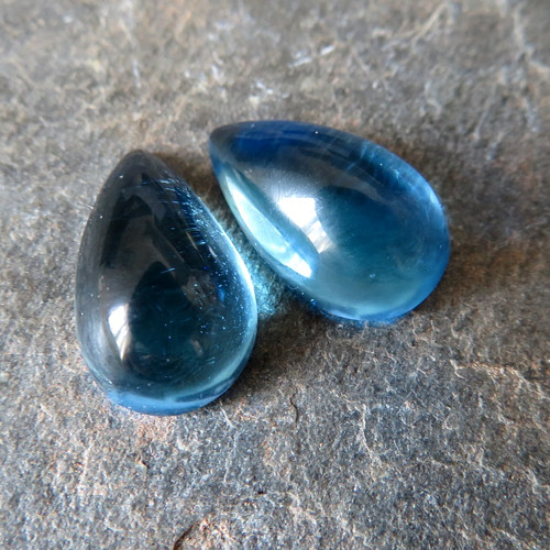 Extra modrý, čistý Topaz pár č.3 — foto 1
