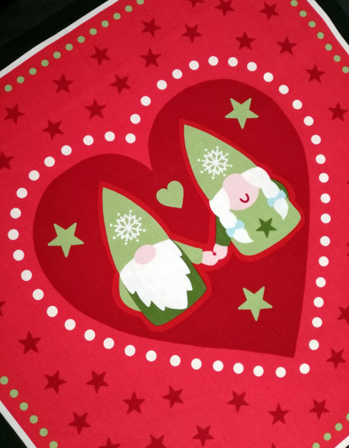 HYGGE Christmas - bavln. látka na vianočný vankúš