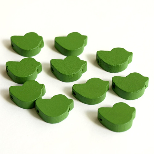 Dřevěné korálky - KACHNIČKA 20x15 mm (cena 15ks)