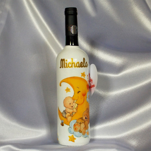 Láhev ke křtinám Michaela