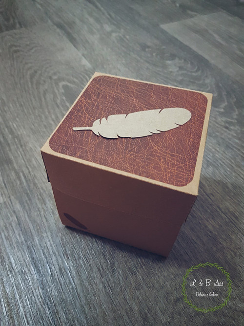 Přání - exploding box (přírodní) — foto 1